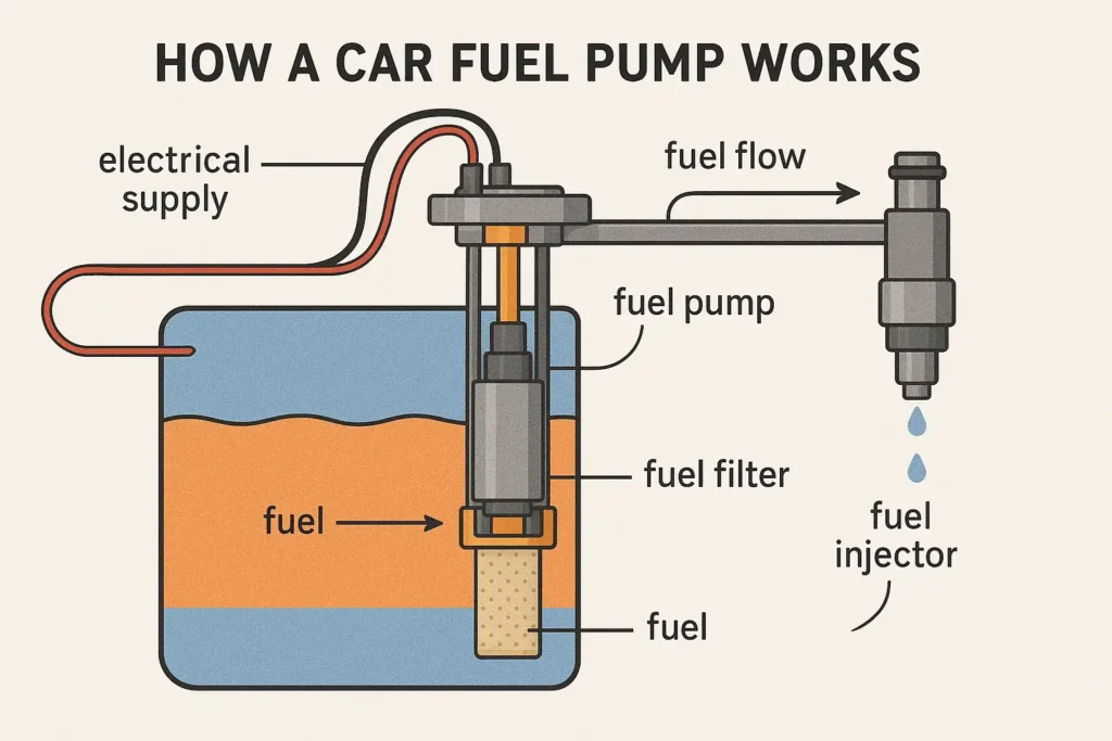 How a fuel pump works in a car?