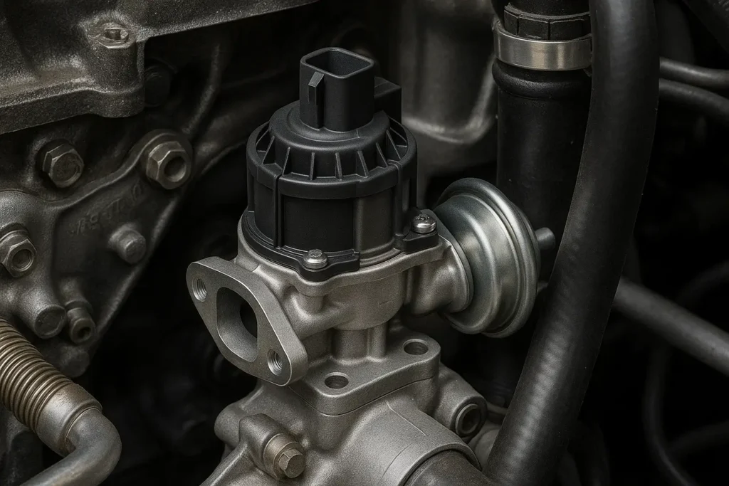 EGR Valve placed inside an engine