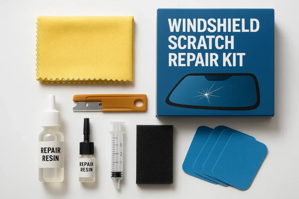 Windshield scratch repair kit