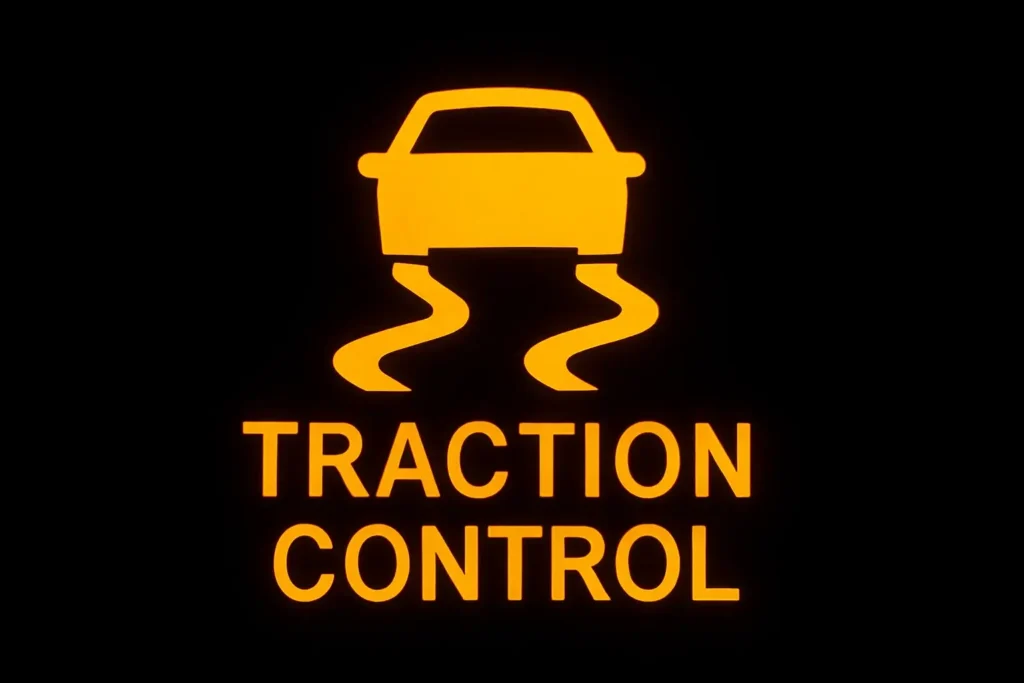Traction control dashboard sign